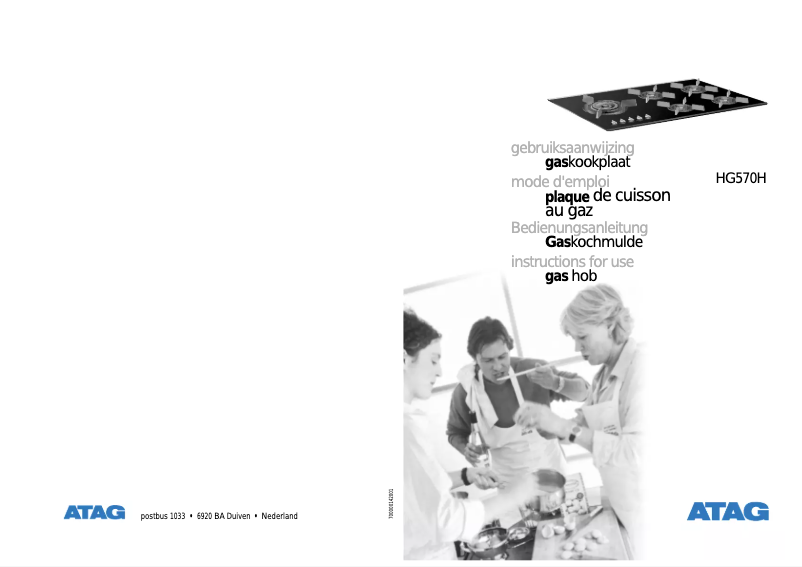 Page 1 de la notice Manuel utilisateur Atag HG570H