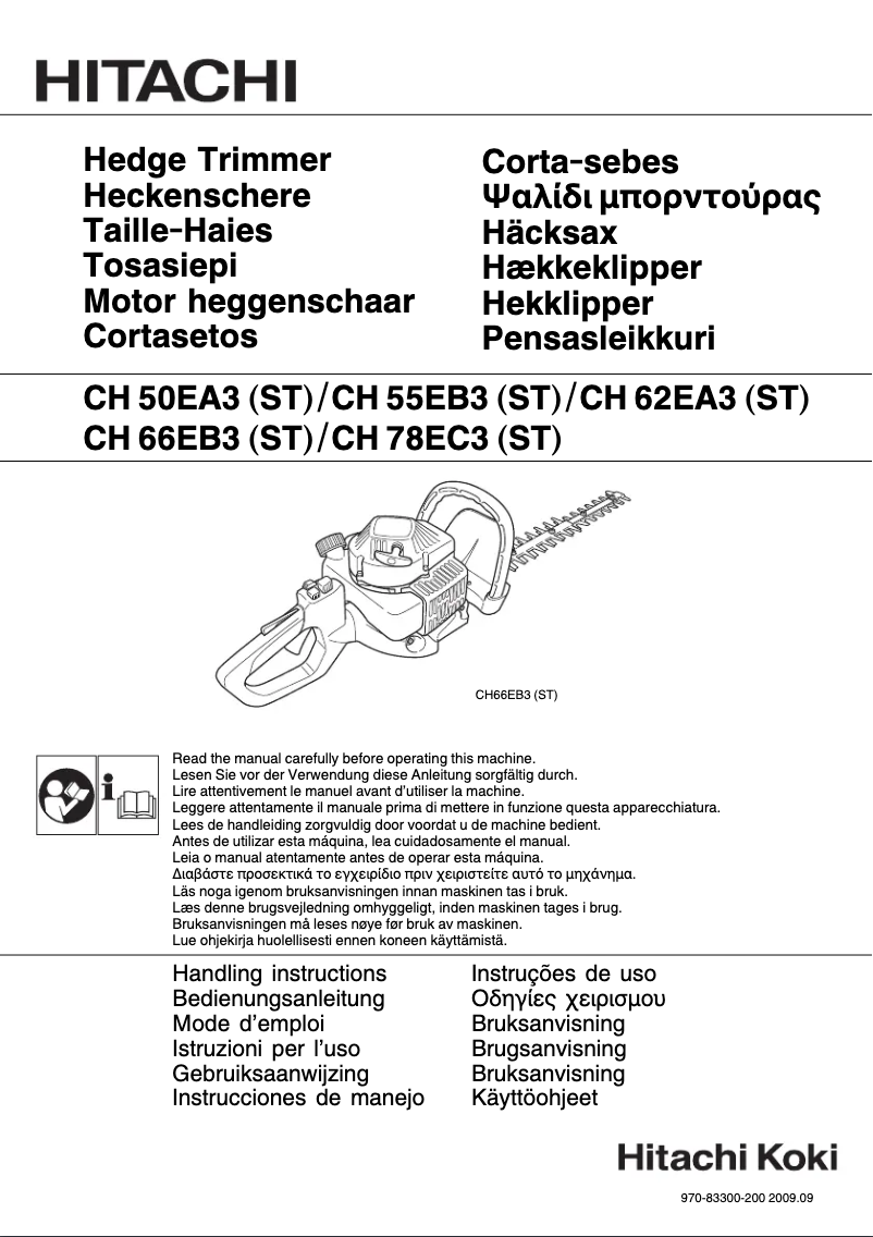 Page 1 de la notice Manuel utilisateur Hitachi CH62EA3
