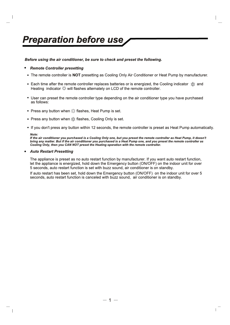 Página 1 del manual Manual de usuario Maxicool SKL-50HOA