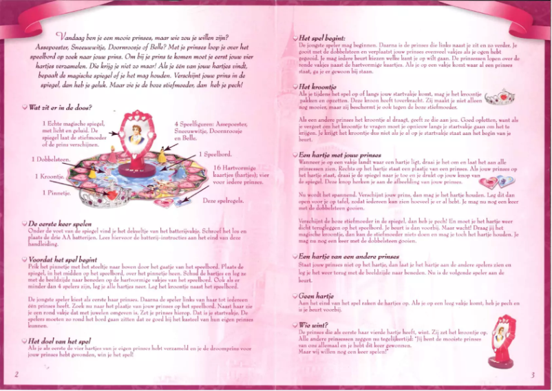 Page n°1 - Manuel utilisateur Jumbo Disney Princess het magische spiegelspel