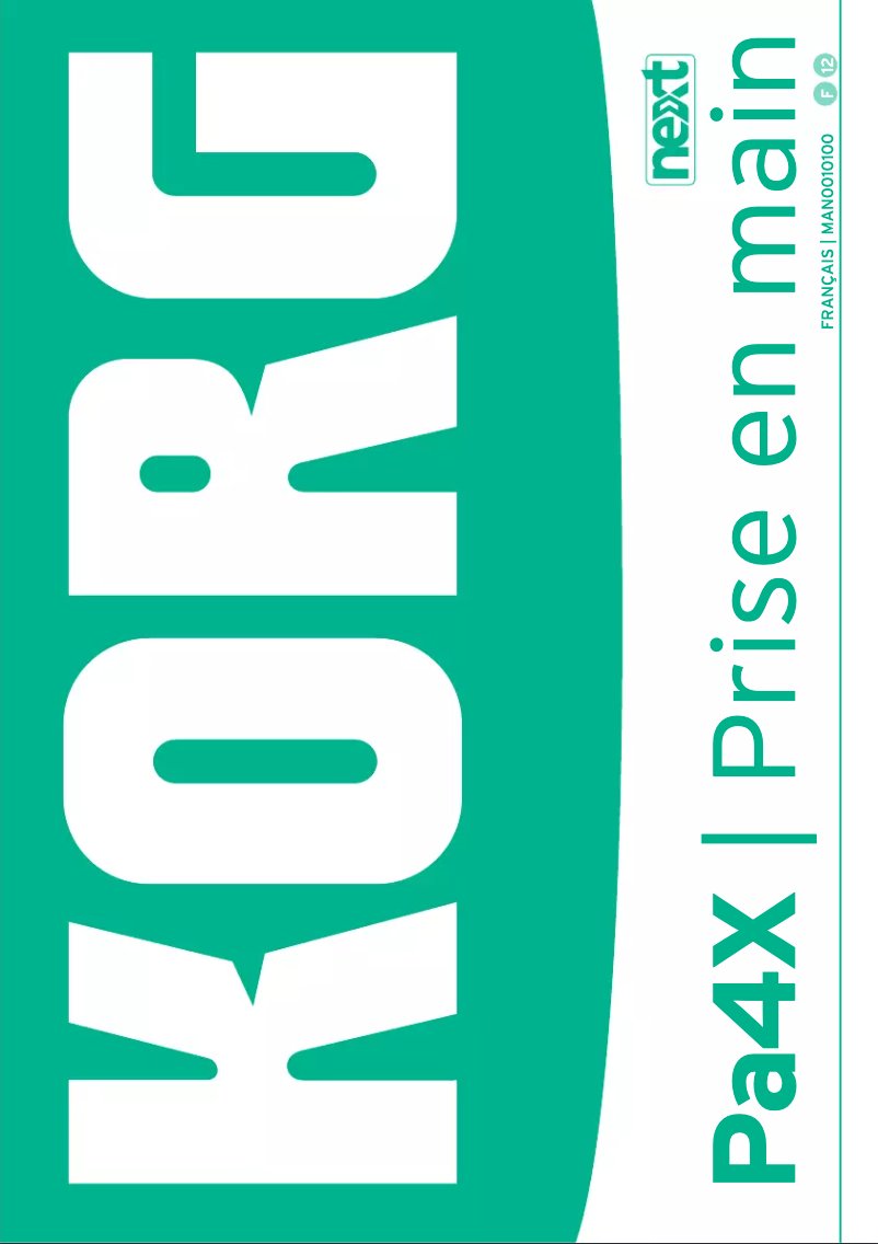 Page n°1 - Manuel utilisateur Korg Pa4X Oriental