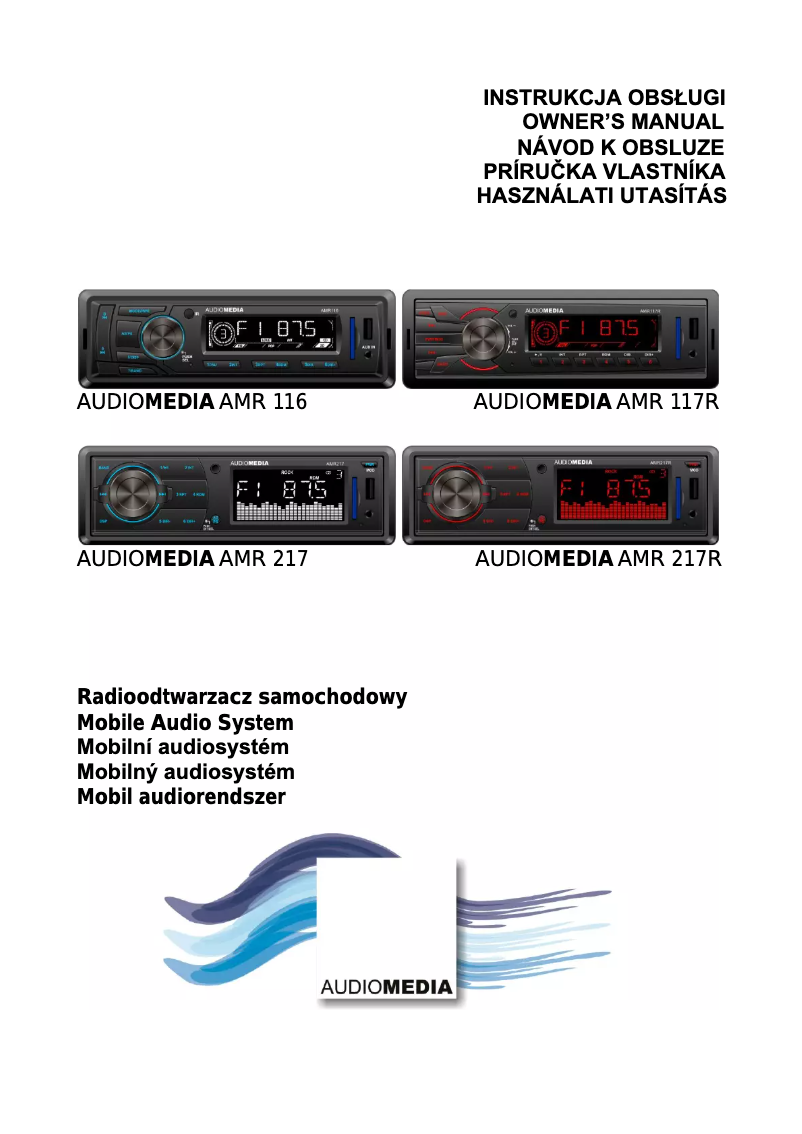 Page n°1 - Manuel utilisateur Audiomedia AMR 116