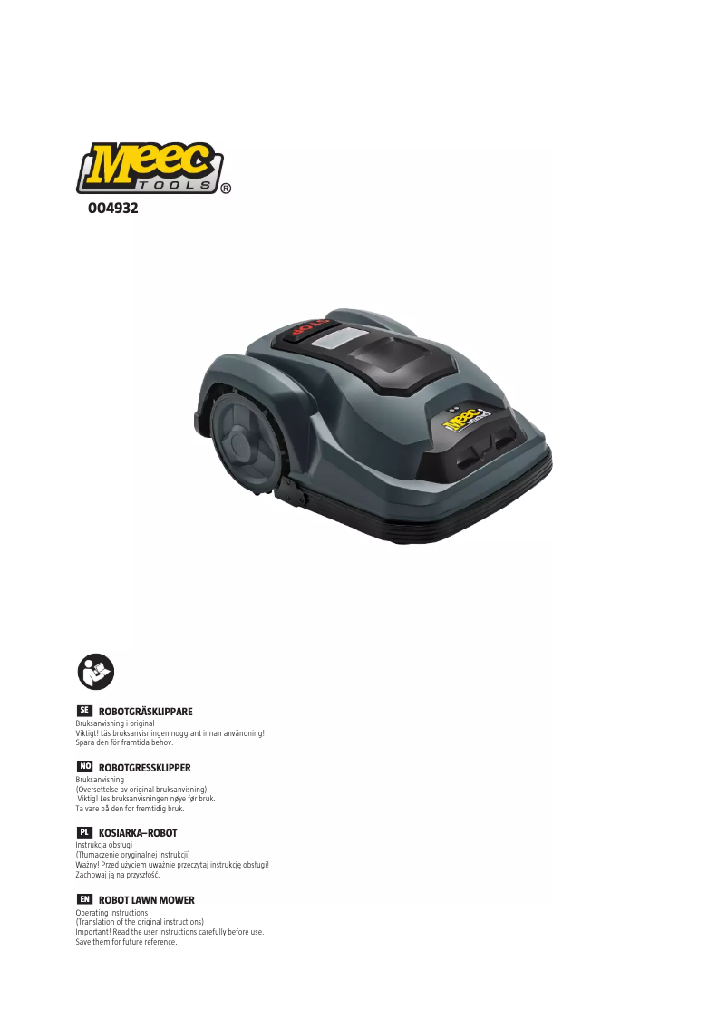 Page n°1 - Manuel utilisateur Meec Tools 004-932
