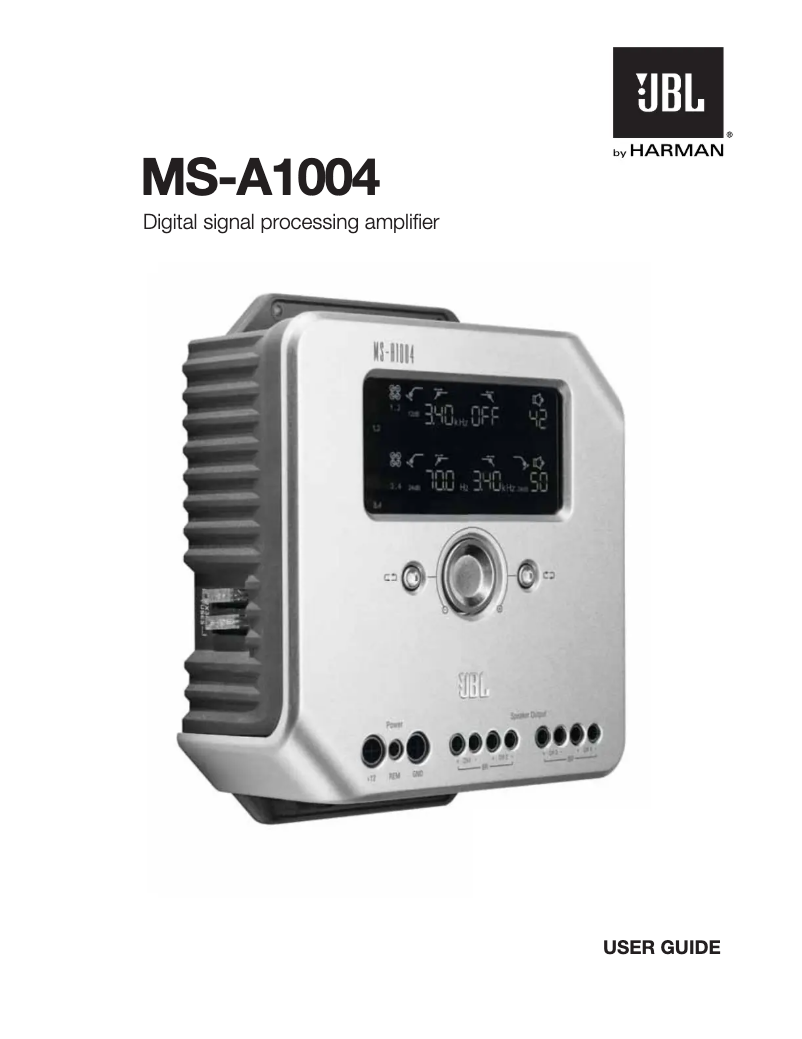 Image de la première page du manuel de l'appareil MS-A1004