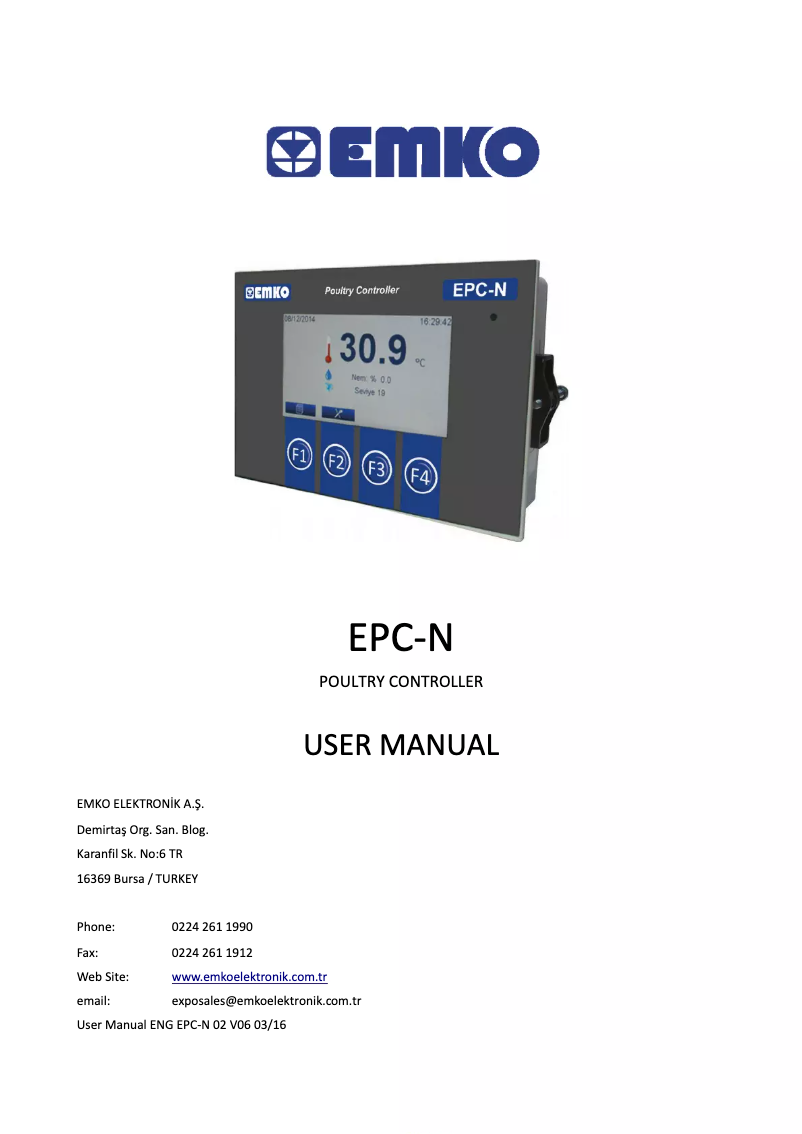 Image de la première page du manuel de l'appareil EPC-T10