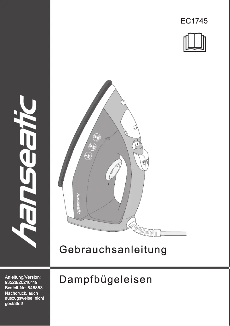 Image de la première page du manuel de l'appareil EC1745