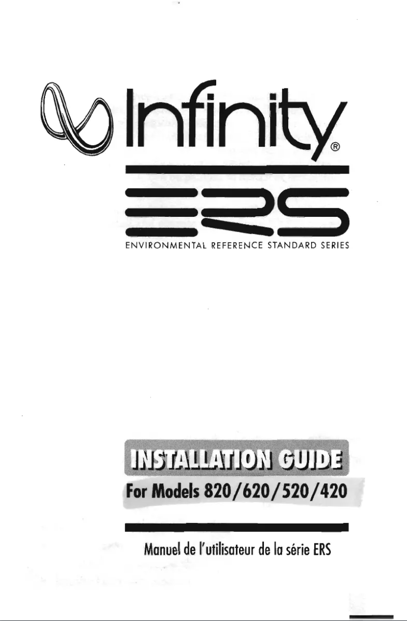Image de la première page du manuel de l'appareil ERS 820