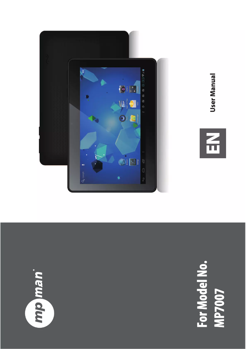 Página 1 del manual Manual de usuario Mpman MP7008