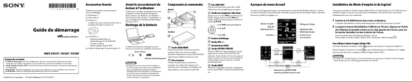 Página 1 del manual Manual de usuario Sony Walkman NWZ-E436F