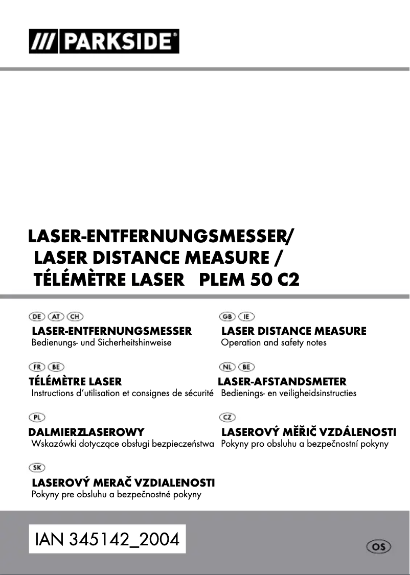 Page n°1 - Manuel utilisateur Parkside PLEM 50 C2