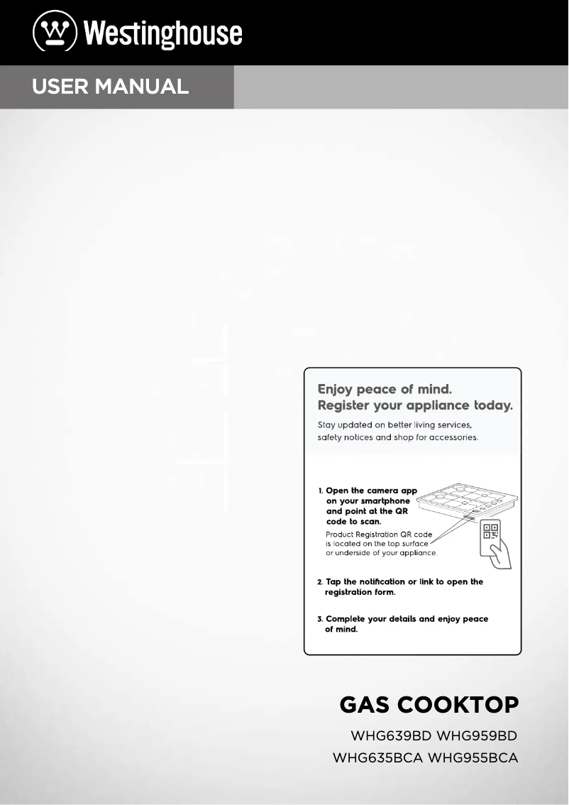 Image de la première page du manuel de l'appareil WHG635BCA