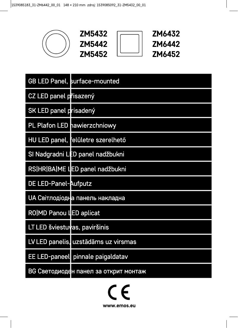 Image de la première page du manuel de l'appareil ZM6442