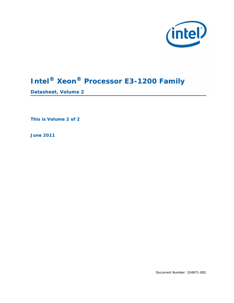 Page n°1 - Manuel utilisateur Intel E3-1260L
