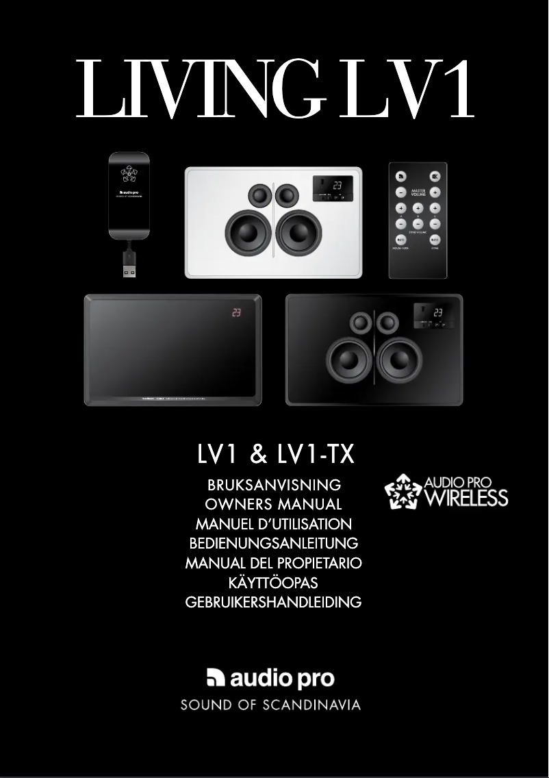 Page n°1 - Manuel utilisateur Audio Pro Living LV-1