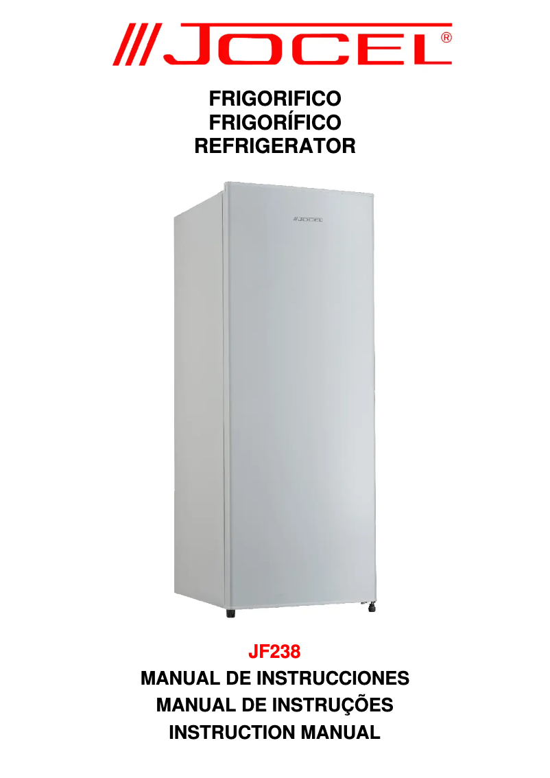 Page n°1 - Manuel utilisateur Jocel JF238