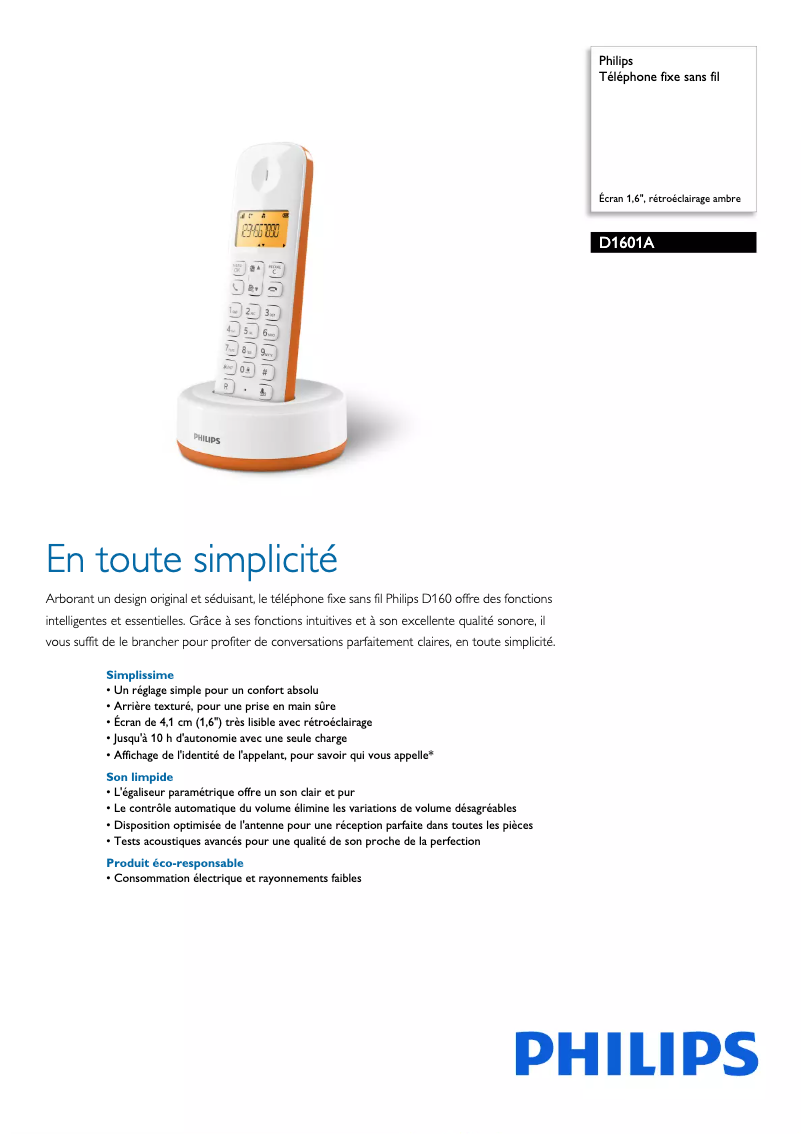 Image de la première page du manuel de l'appareil BeNear CD6901B