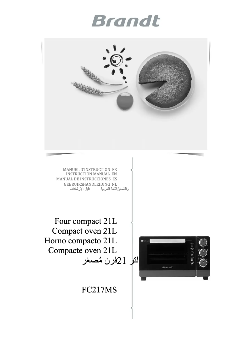 Image de la première page du manuel de l'appareil FC217MS