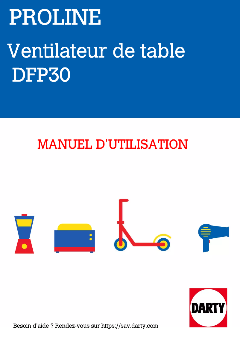 Page 1 de la notice Manuel utilisateur Proline DFP30