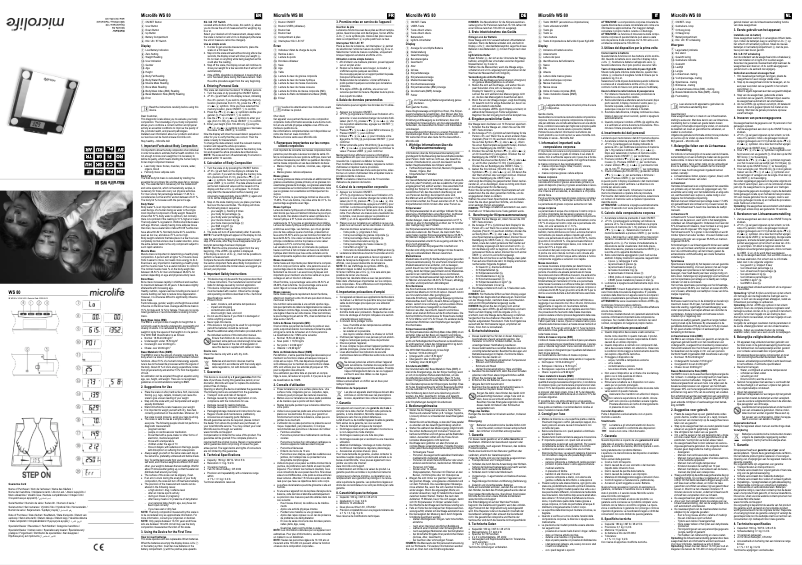 Page 1 de la notice Manuel utilisateur Microlife WS 80-N
