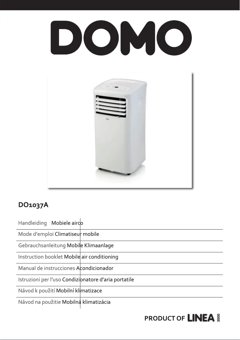 Image de la première page du manuel de l'appareil DO1037A