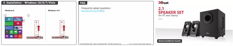 Page n°1 - Manuel utilisateur Trust Argo 2.1