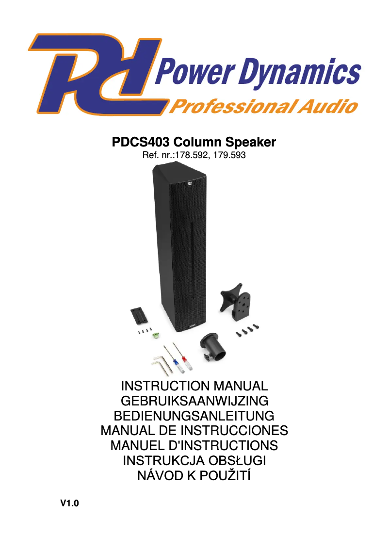 Image de la première page du manuel de l'appareil PDCS403