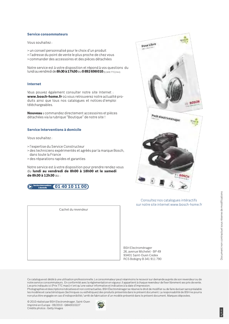 Page 1 de la notice Manuel utilisateur Bosch PCQ715M90