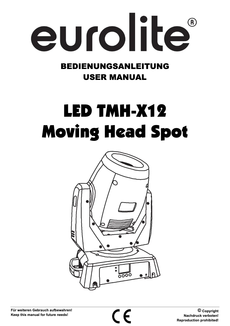 Page 1 de la notice Manuel utilisateur Eurolite LED TMH-X12