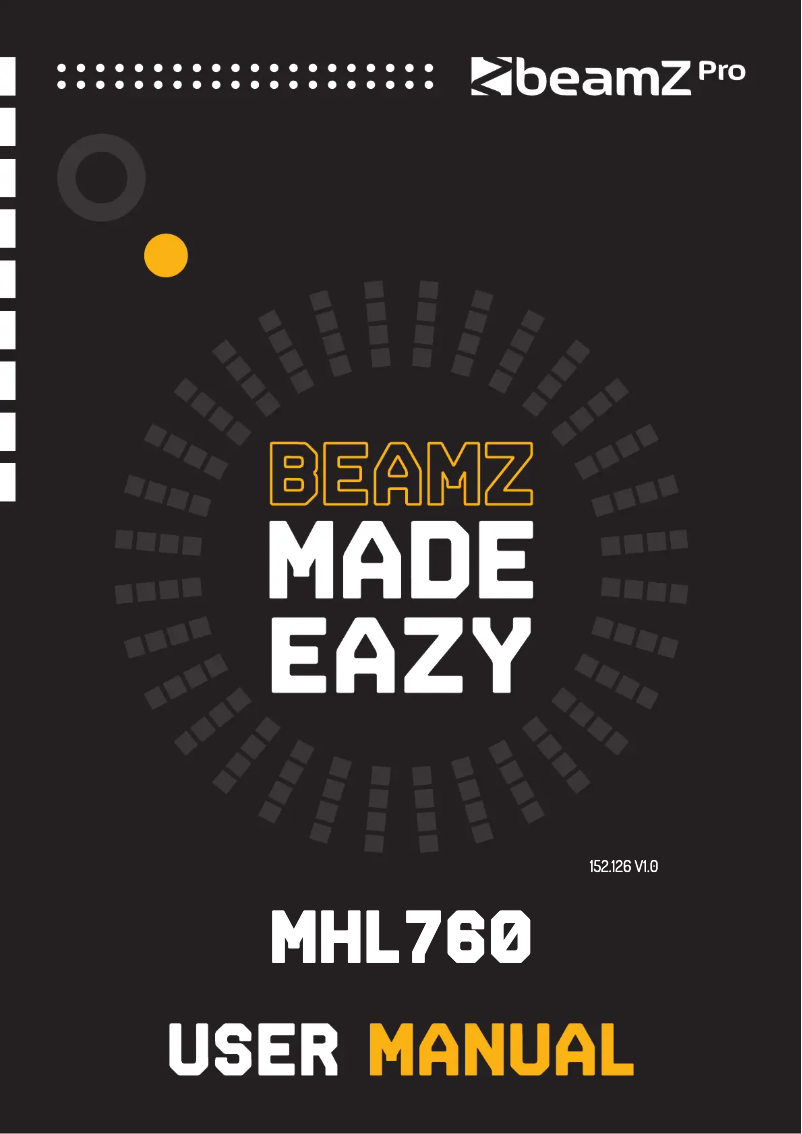 Page n°1 - Manuel utilisateur BeamZ BTF440Z