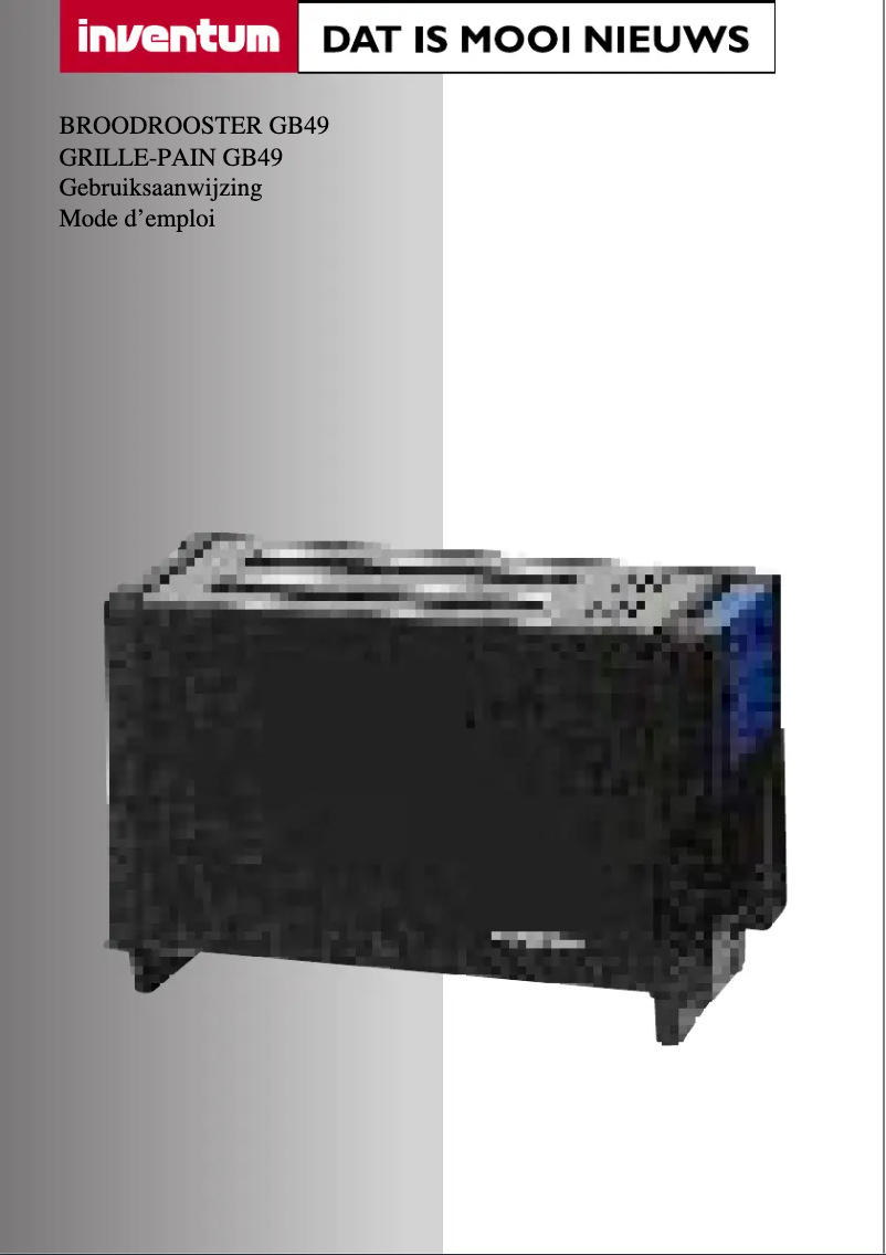 Page n°1 - Manuel utilisateur Inventum GB49