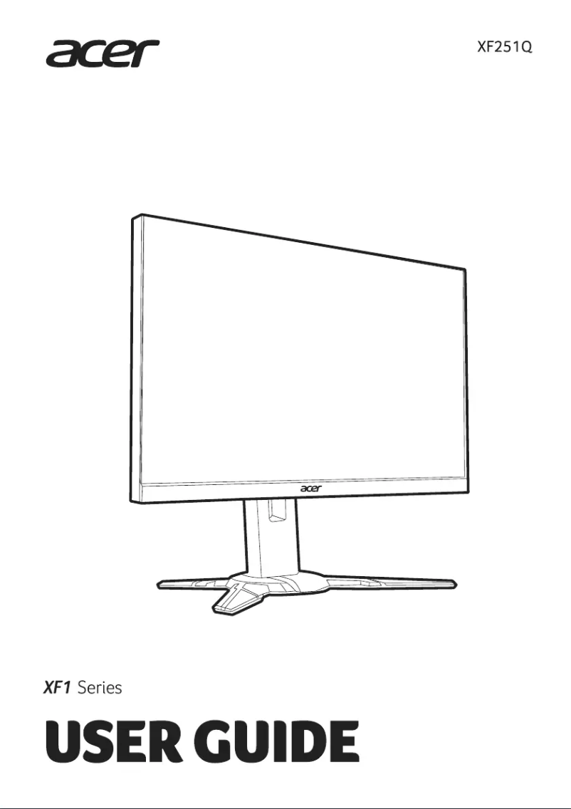 Página 1 del manual Guía de inicio rápido Acer XF251Q