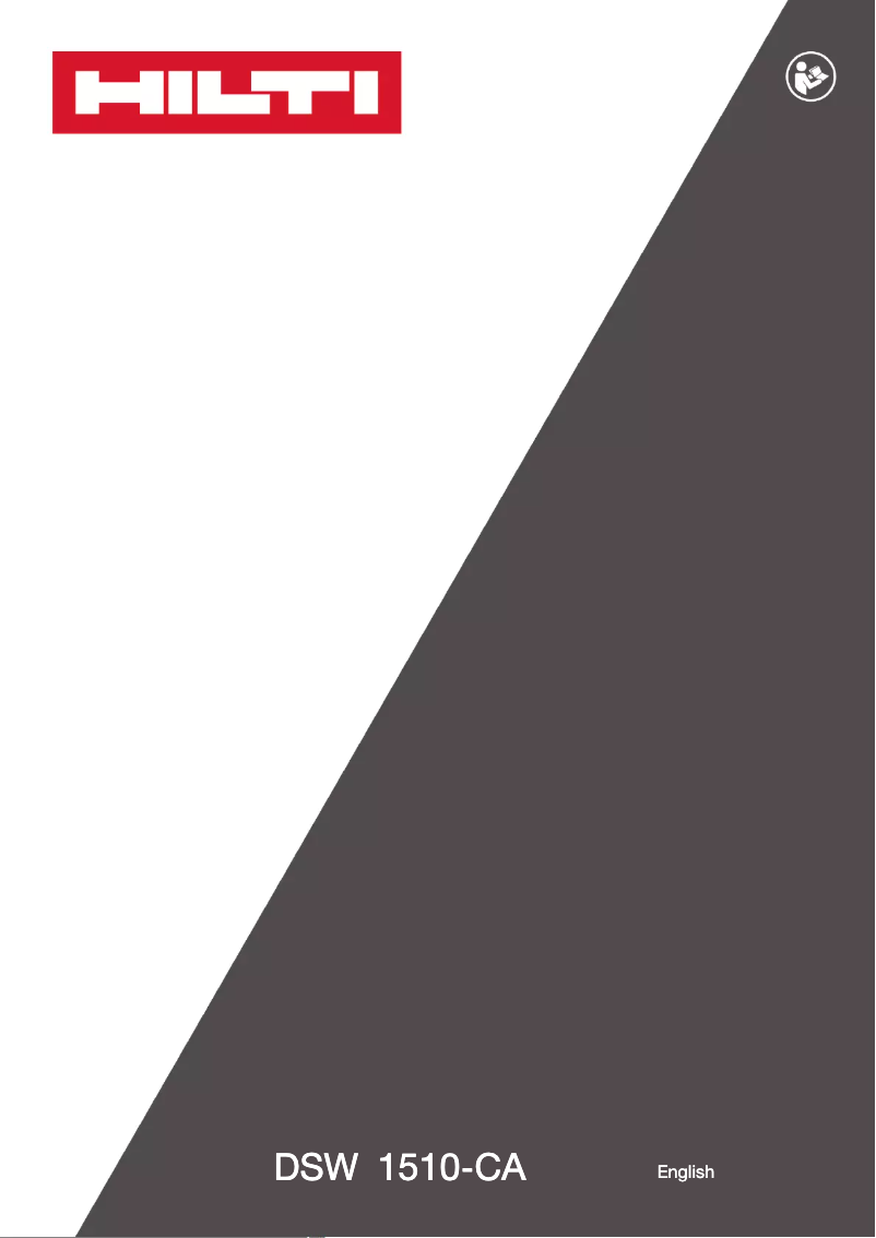 Image de la première page du manuel de l'appareil DSW 1510-CA