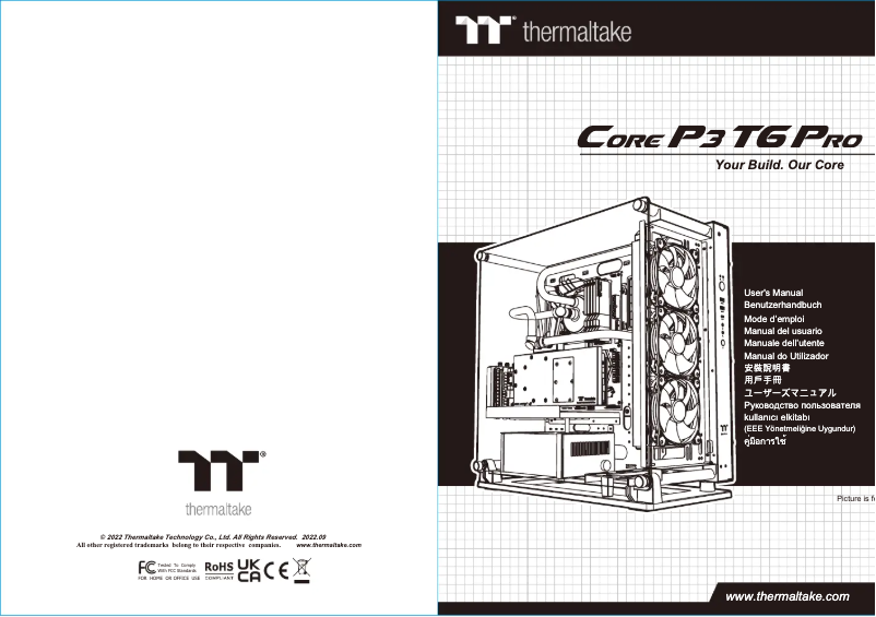 Image de la première page du manuel de l'appareil Core P3 TG Pro Snow
