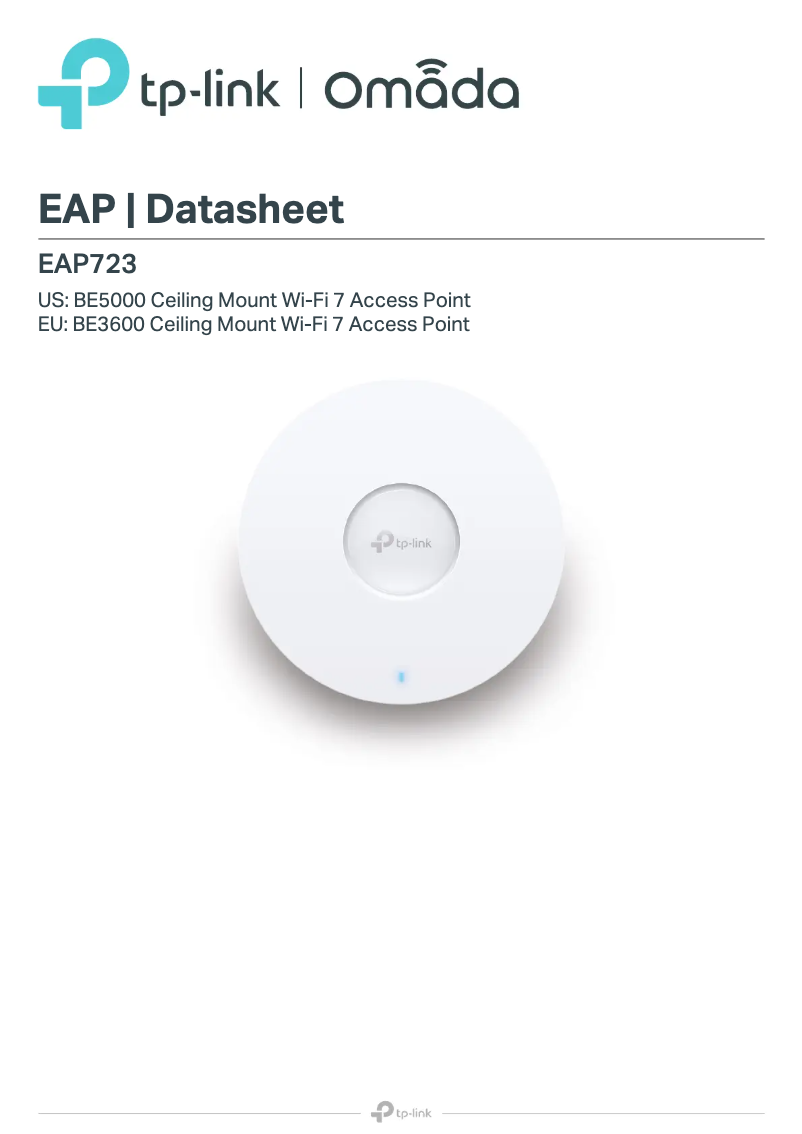 Page n°1 - Fiche technique TP-Link EAP723