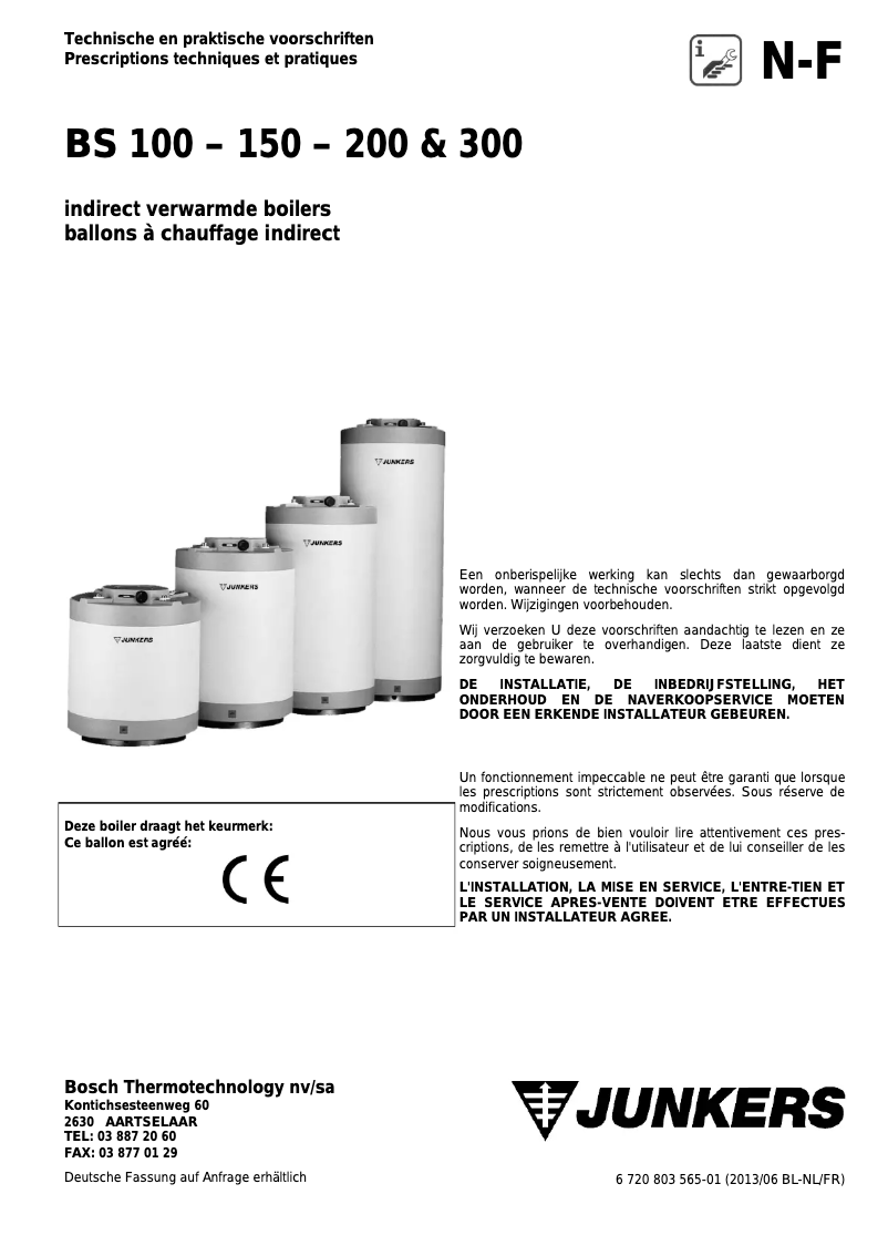 Image de la première page du manuel de l'appareil BS 150