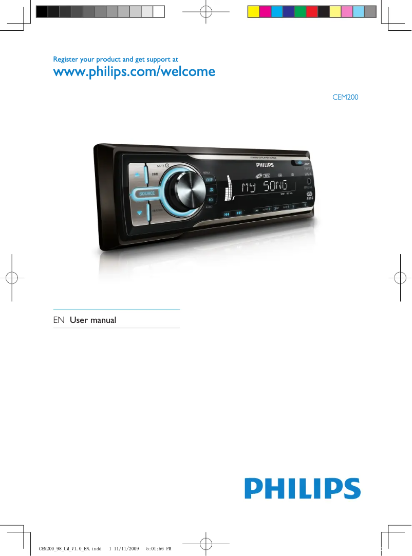 Page n°1 - Manuel utilisateur Philips CEM-200