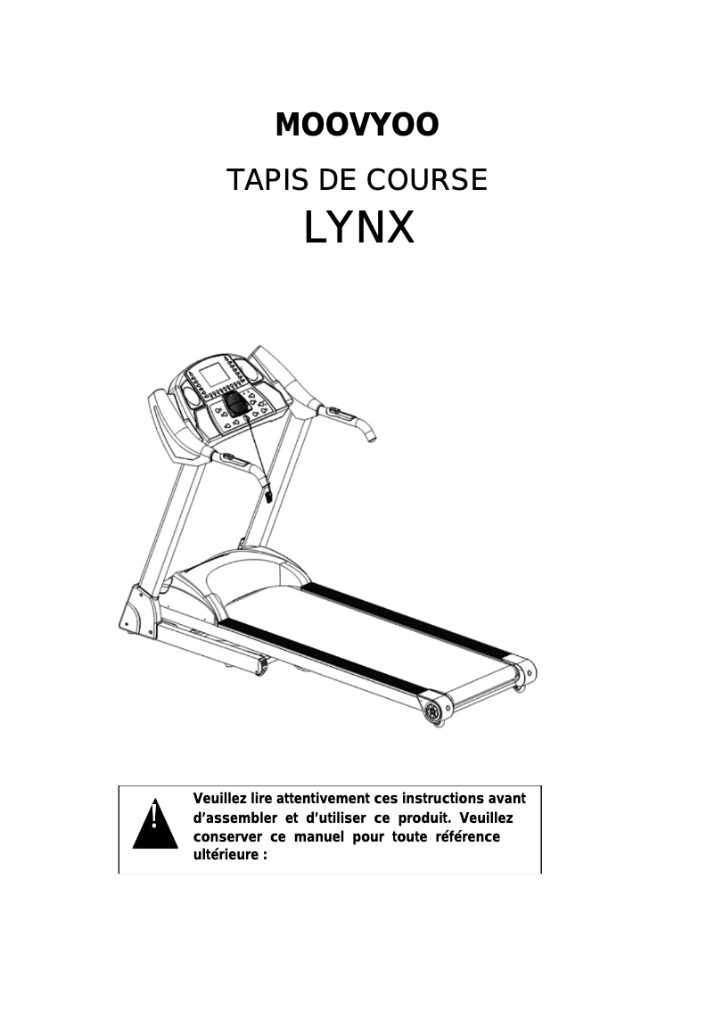 Página 1 del manual Manual de usuario Moovyoo Lynx