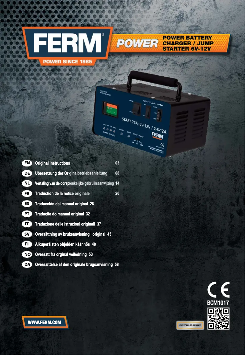 Imagen de la primera página del manual del dispositivo BCM1017