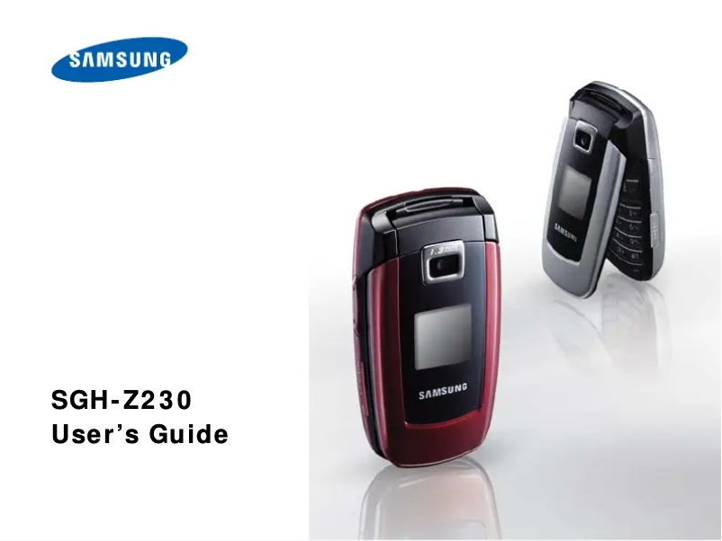 Page n°1 - Manuel utilisateur Samsung SGH-Z230