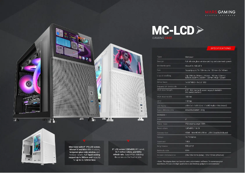 Image de la première page du manuel de l'appareil MC-LCD
