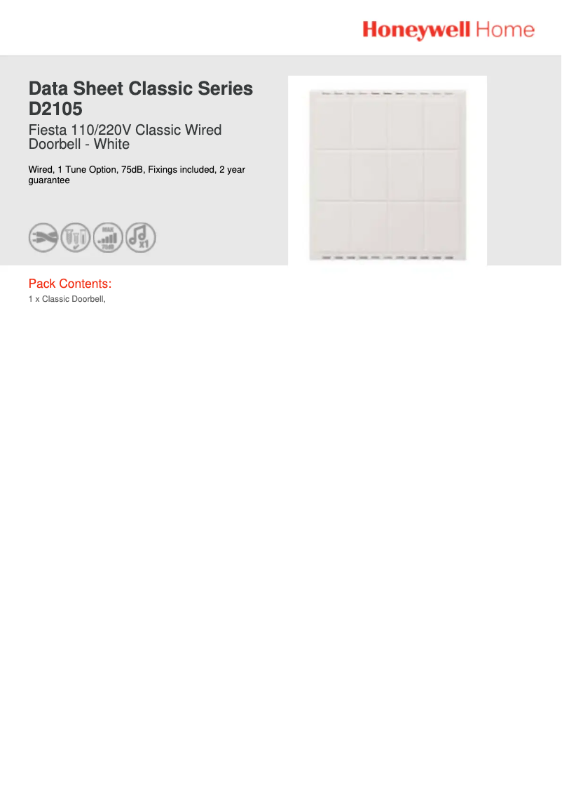 Image de la première page du manuel de l'appareil D2105