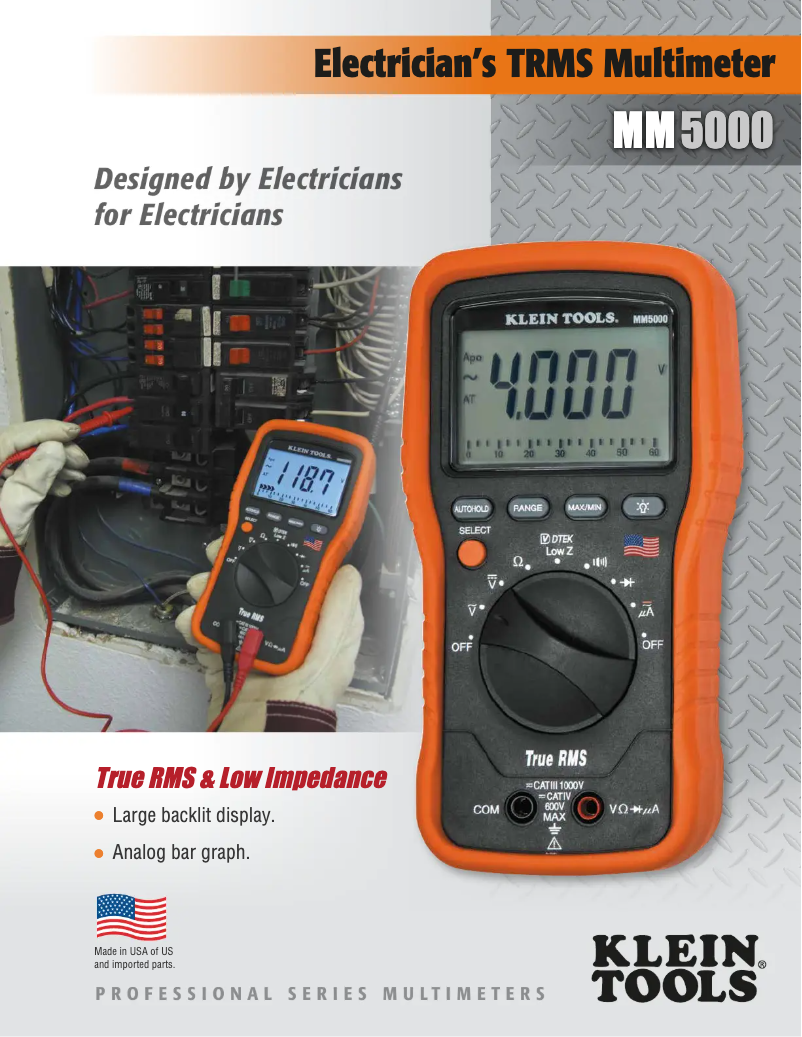 Page n°1 - Brochure Klein Tools MM5000