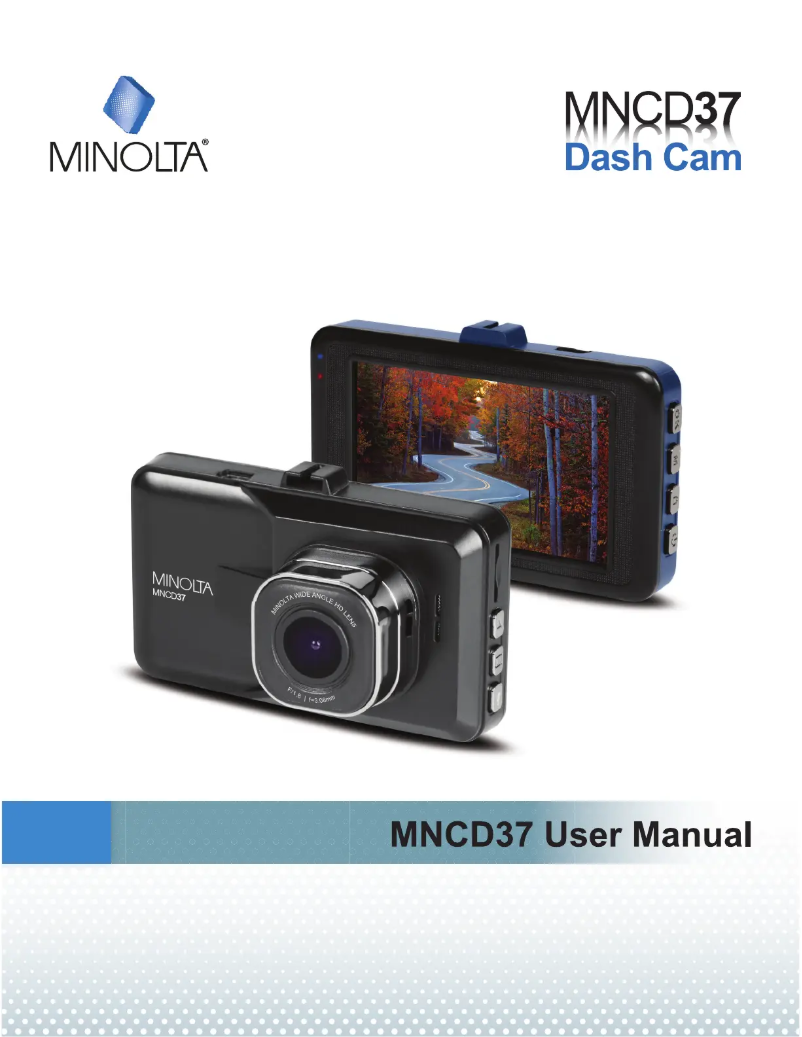 Page n°1 - Manuel utilisateur Minolta MNCD37
