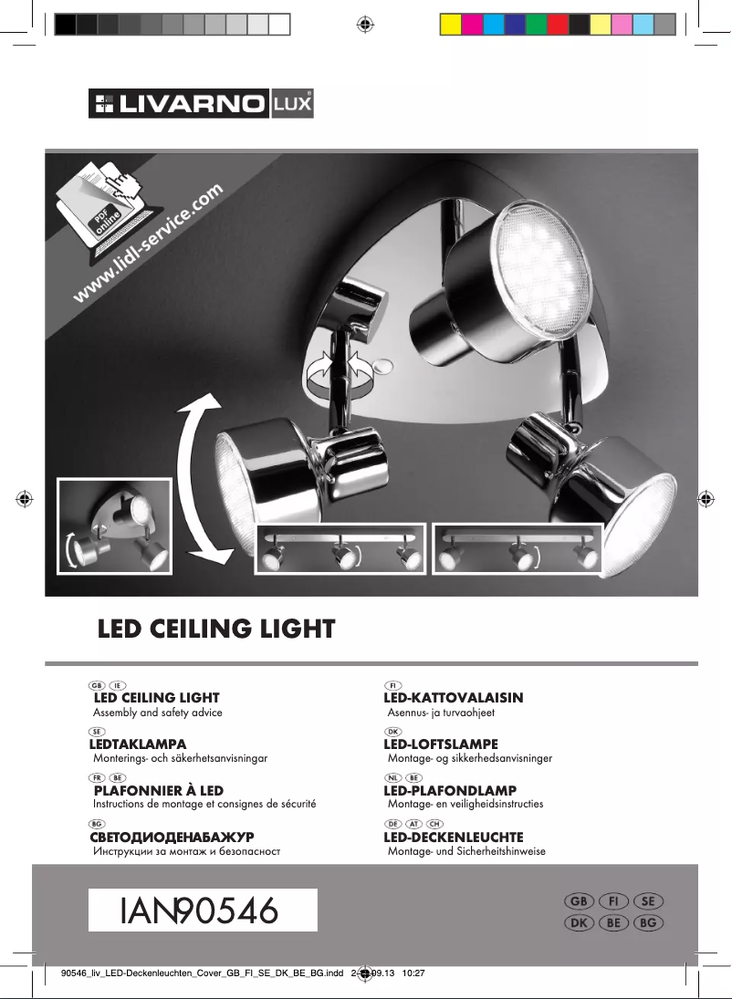 Page n°1 - Manuel utilisateur Livarno Lux IAN 90546
