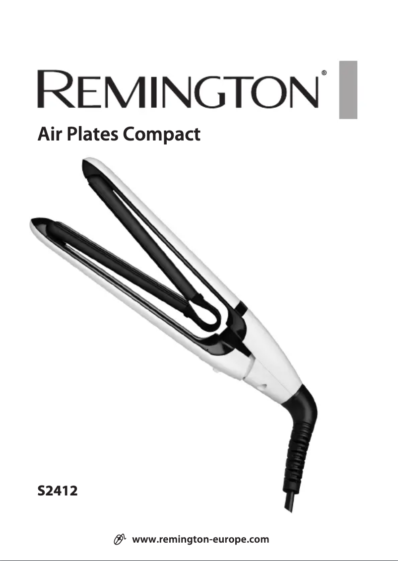 Page 1 de la notice Manuel utilisateur Remington Air Plates Compact S2412