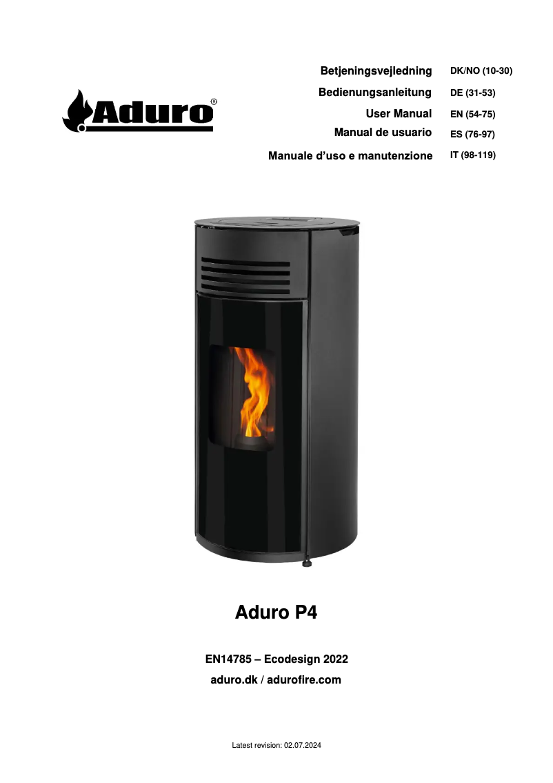 Image de la première page du manuel de l'appareil P4