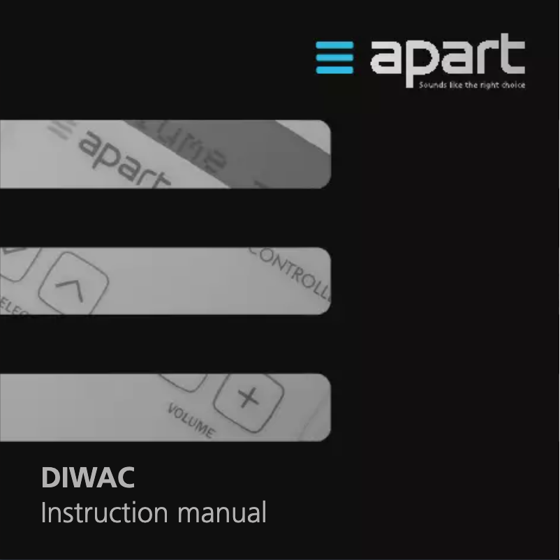 Page 1 de la notice Manuel utilisateur APart DIWAC