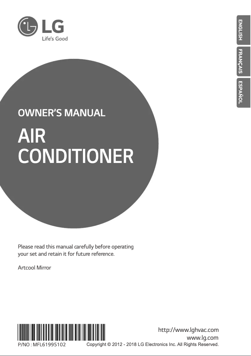 Página 1 del manual Manual de usuario LG ARNU093SER2