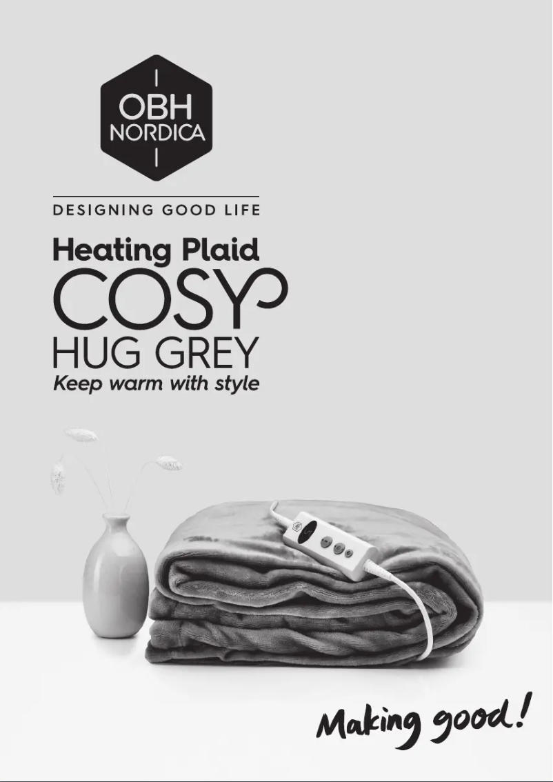 Page 1 de la notice Manuel utilisateur OBH Nordica Cosy Hug 4099