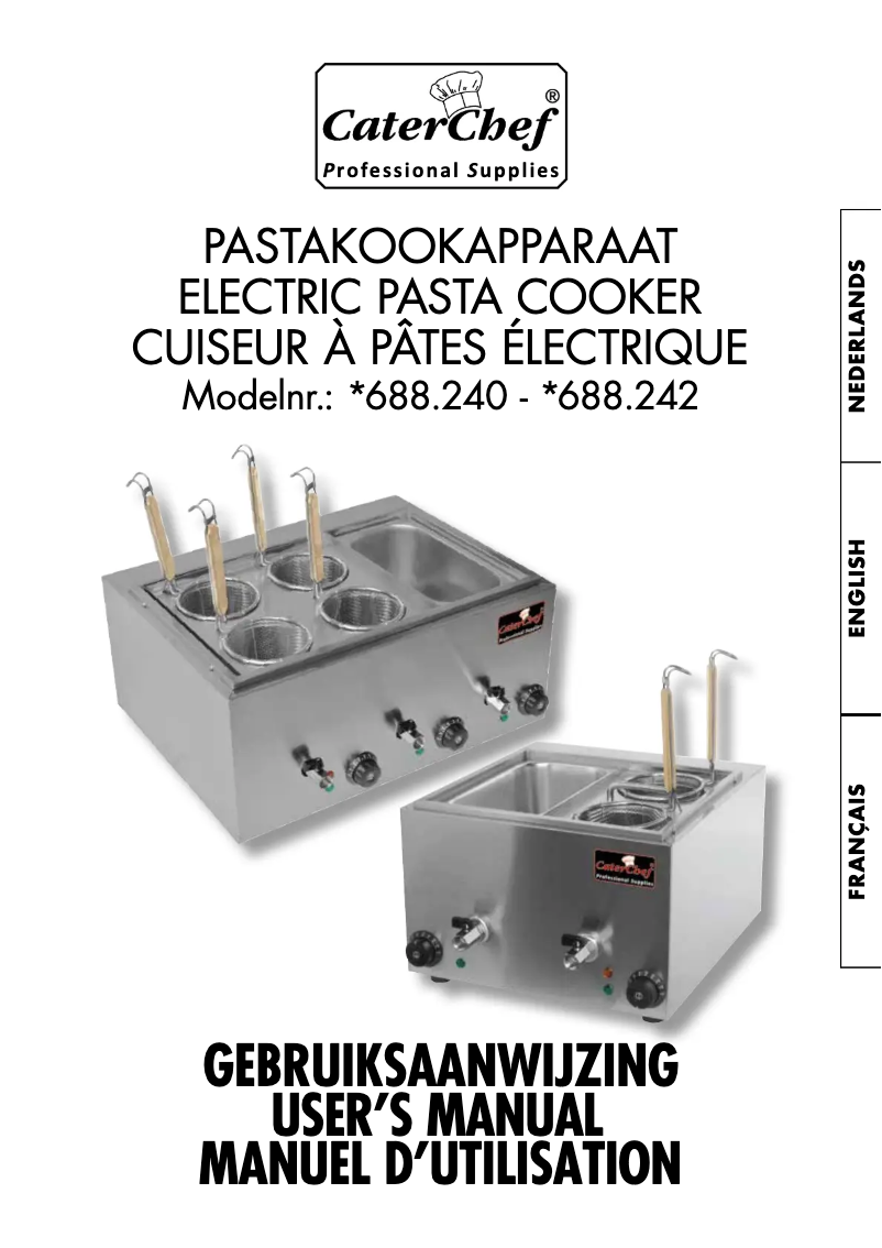 Image de la première page du manuel de l'appareil 688240